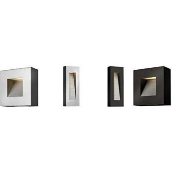 Aplique de exterior LED Luna cuadrado 2 luces titanio IP44