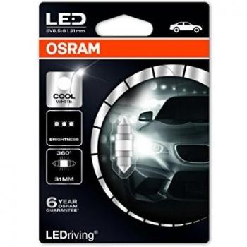 Osram Spain 6497CW-01B Bombilla Festoon C5W 6.000K Sv8.5-8 1W 12 V
