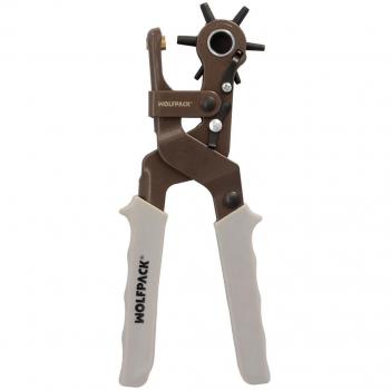 WOLFPACK LINEA PROFESIONAL - Sacabocados Estrella Industrial 225 mm, Agujeros de Ø 2,0 a 4.5 mm, Alicates Agujeros, Perforador Cuero, Alicates Cint