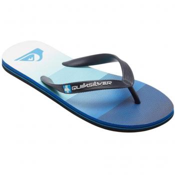 Quiksilver - Chanclas de hombre Molokai Stripe en color azul marino con rayas blancas
