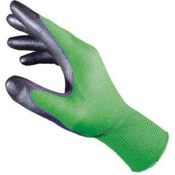 Seiz 200150, Gardener Guantes de punto fino, sin costuras, verde/negro, L/9, Grün/Schwarz, 10