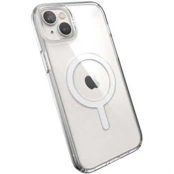 Funda Transparente Speck Presidio para iPhone 14 Plus - Estuche Resistente a Golpes con Protección de Borde y Revestimiento MICROBAN