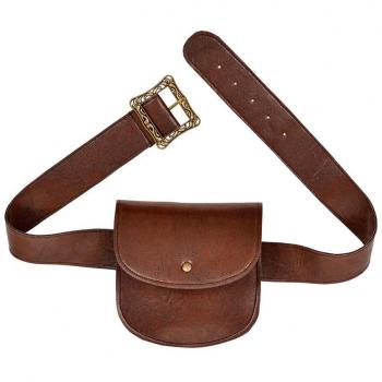 Cinturón con Bolsa de Piel Sintética Widmann - Cinturón ajustable, material de piel sintética, diseño moderno, incluye bolsa pequeña para almacenamiento, ideal para uso diario y ocasiones especiales