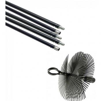 Flower - Kit Deshollinador Mecan.5 Cañas+Erizo Acero 50253