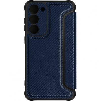 Funda para Samsung S23 con Tarjetero y Esquinas Reforzadas en Color Azul Oscuro