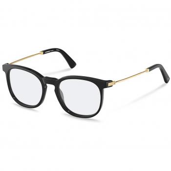 Rodenstock R8030 A000 Men's Eyeglasses Black Size 53 - Frame Only with Blue Light Block Available