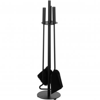 alpertec accesorios para chimenea, hierro revestido, 1 pieza, Negro, 39030100