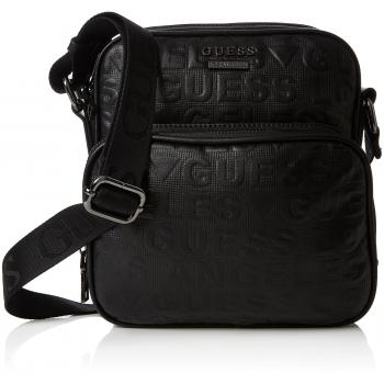 Guess - Hm6108pol73, Shoppers y bolsos de hombro Hombre, Negro