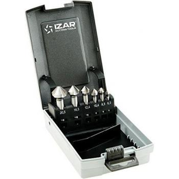 Izar 40515 Avellanador Set Mango Cilíndrico 3Z 90°, HSSE 5% Co, 2575, DIN 335 C