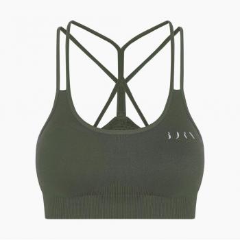 Born Living Yoga Top Hatha Dark Olive - S