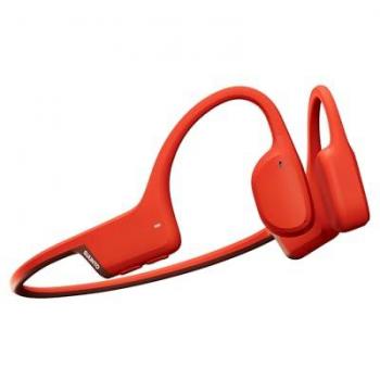 Auriculares Inalámbricos Suunto Sonic de Conducción Ósea, Resistencia al Agua IP55, Autonomía de 10h, Carga Rápida, Bajas Mejoradas - Rojo Coral