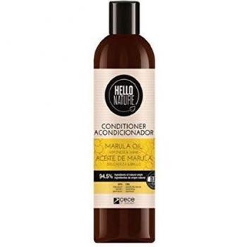Hello Nature Marula Oil Conditioner | Acondicionador de Aceite de Marula 300 ml | Acondicionador Pelo | Cabellos Deshidratados | Hidratación Profunda| Aporta Brillo y Suavidad