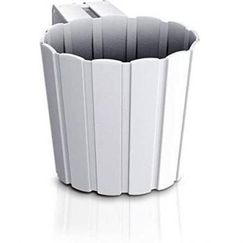 Jardinera Balcon B.Hook Blanco 21X14X13CM - INTEPLAS - DDEZ150BL..