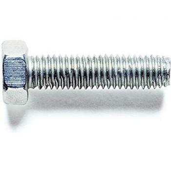 Gfd - Tornillo hexagonal m12x45 din933 rosca 8,8 zinc/ado blanco