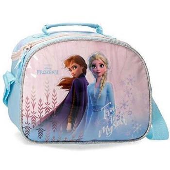 Disney Neceser Frozen True to Myself Adaptable a Trolley con Bandolera, Azul