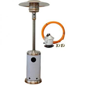 KG KITGARDEN Estufa Exterior Terraza, Ø80x225 cm, Acero Inoxidable, Onfire Inox