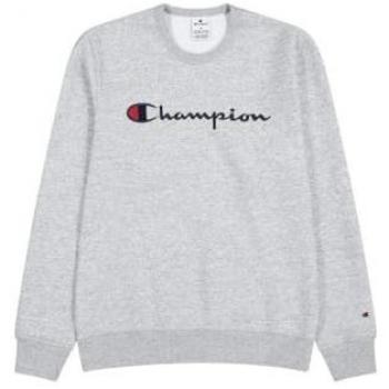 Champion Sudadera Hombre - Crewnneck Sweatshirt, Manga larga, Logo, Color sólido, Jersey de forro polar con cuello redondo Champion Big Logo para hombre - XL