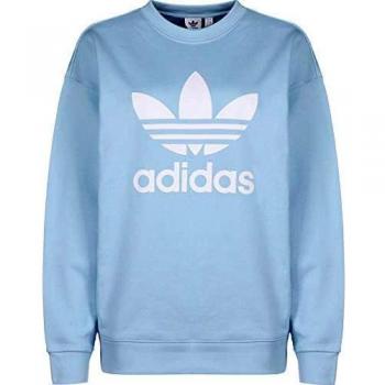adidas TRF Crew Sweat Sudadera, Mujer, Clear Sky/White, 44