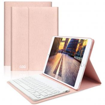 COO Funda con Teclado iPad 2018/2017, 9.7 Cubierta Ultraliviano con Teclado Español Bluetooth Desmontable para iPad Air 2/1, iPad 2018, iPad 2017, iPad Pro 9,7 con Smart Auto Sleep-Wake