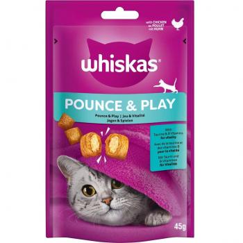 Whiskas Pounce & Play snacks para gatos - Pollo (45 g)
