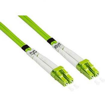 Cable de Interconexión LWL Duplex OM5 50/125µ LC/LC, LSZH, 1m - Verde Limón