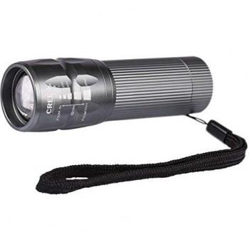 Emos S de 7411, bolsillos LED Lamp, enfoque, para 4 x AAA, Aluminio, Grey, 10, 5 x 3 cm