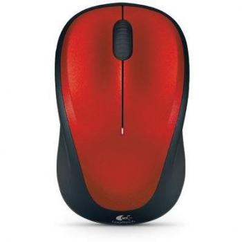 Logitech M235 Wireless Mouse, 2.4 GHz with USB Unifying Receiver, 1000 DPI Optical Tracking, 12 Month Battery, Compatible with PC, Mac, Laptop, Chromebook - Red