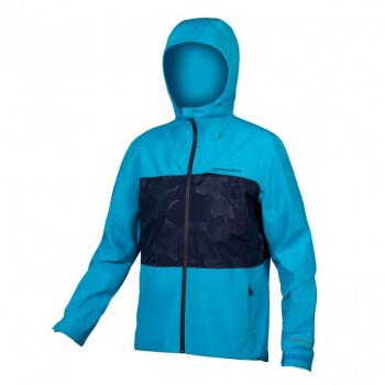 Chaqueta Endura Singletrack II Cortavientos Ciclismo Hombre Azul (S)
