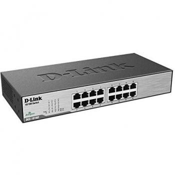 D-Link DES-1016D 16-Port 10/100Mbps Unmanaged Network Switch Black