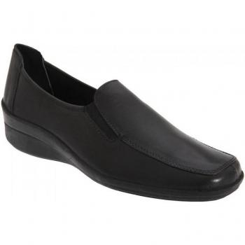 Mocasines Comfys DF159 para mujer, flexibles, de cuero doble, con refuerzo, ideales para uso casual
