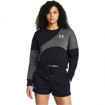 Sudadera de mujer Icon Fleece Crop Under Armour negra