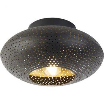 Plafón oriental negro dorado 25cm - RADIANCE
