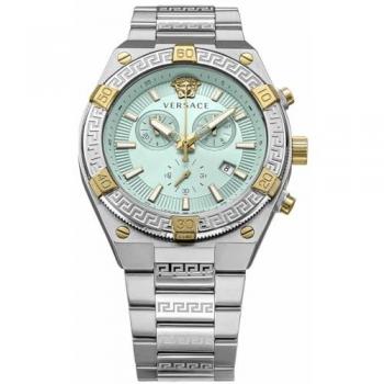 Versace Sporty Greca Chronograph Bicolor Men's Watch 46mm 5ATM