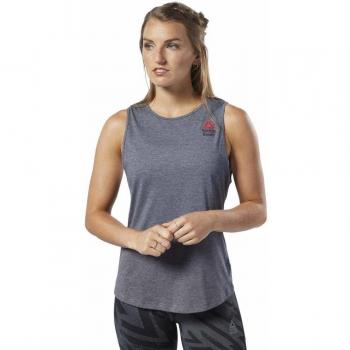 Reebok RC AC + Cotton Tank Games Camiseta Sin Mangas, Mujer, mgh Solid Grey/Mgh Solid Grey, M