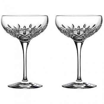 Waterford Lismore Essence Clear Champagne Saucer Set of 2, 7 oz