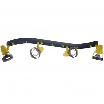 Niermann Standby Tira de luz, diseño Luna y Estrellas GU10, Azul y Amarillo