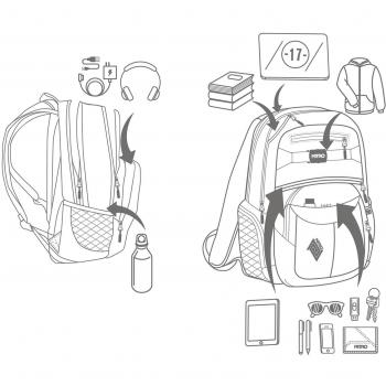 Mochila Nitro Hero 37L Unisex Violeta