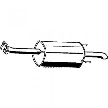 Silenciador trasero ASMET 05.173 para OPEL Zafira A (T98)