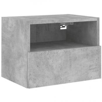 Mueble de pared para TV de madera ingeniería gris hormigón 40x30x30 cm