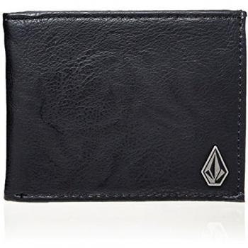 Volcom Slim Stone, Cartera para Hombre, Negro, Talla Única