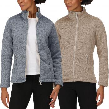 Regatta Mujer Razzia II Full Zip Bonded Fleece Chaqueta de invierno cálida Claro vainilla 8