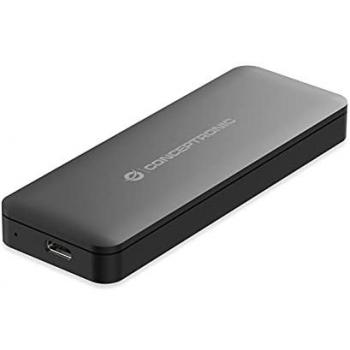 Carcasa Conceptronic para SSD M.2 PCIe NVMe USB Tipo C 3.1 Gen 2, Color Negro