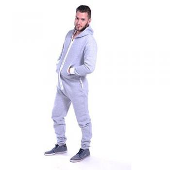 newfacelook Colores Lisos Onesie Mens Hoody Todo en un Zip Hoodie Mono …