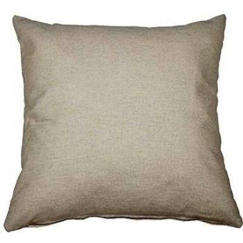 Cojín Beige de Algodón y Poliéster 45x45x10cm