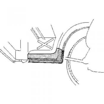 Estribo de acceso VAN WEZEL para VOLKSWAGEN LT (Ref: 5858301)