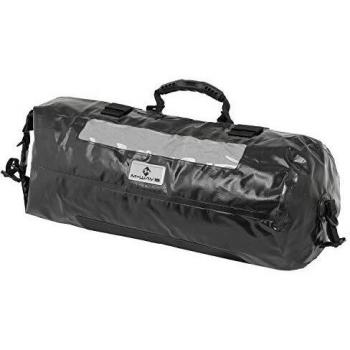 Bolsa Portaequipajes Impermeable Hudson Bay 28L Negra con Cierre a Rodillo y Reflectantes
