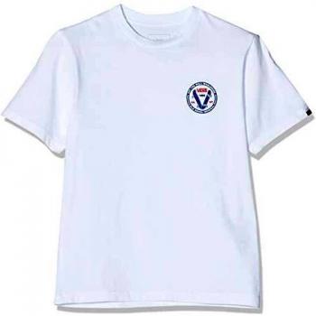 Vans Old Skool V SS Boys Camiseta, Blanco