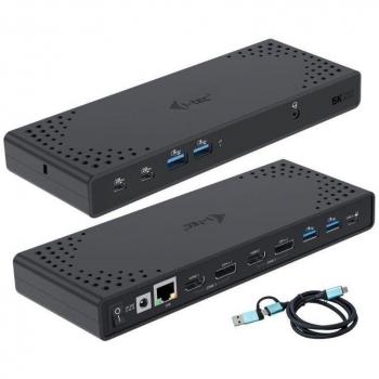 i-tec USB 3.0 / USB-C / Thunderbolt 3 Dual Display Docking Station Gen2 + Power Delivery 100W