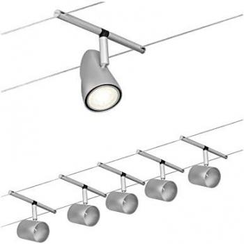 Sistema de iluminación Paulmann Cup básico 5 luces cromo mate 230/12V DC