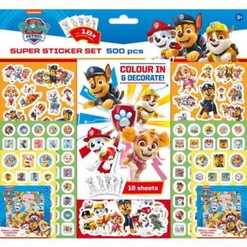 Set de 500 Pegatinas Paw Patrol Patrulla Canina